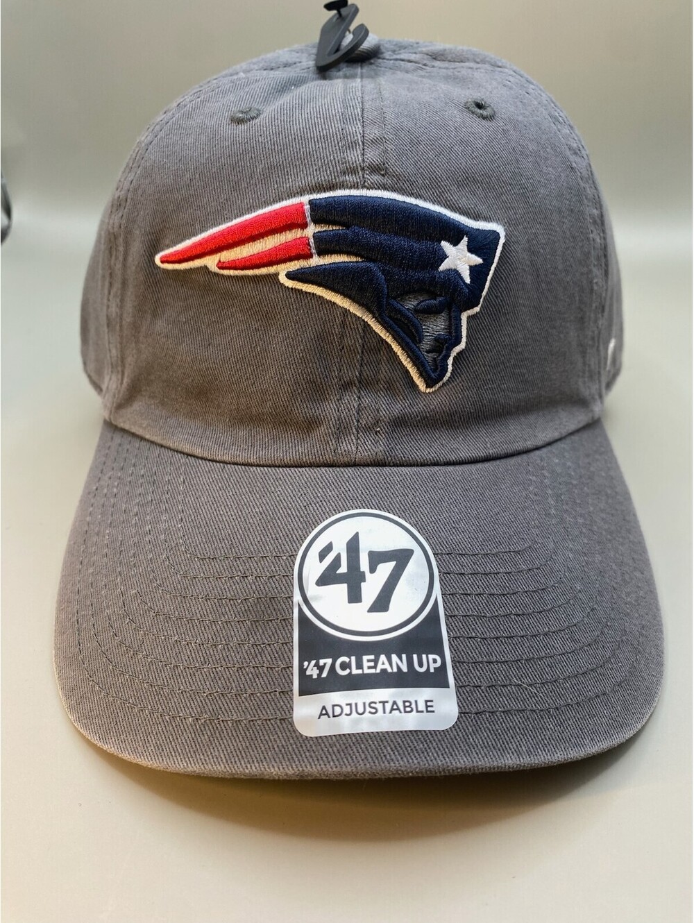 Grey New England Patriots '47 Clean Up Adjustable Hat - New with Tags